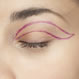 Párpado pintado para cirugía estética